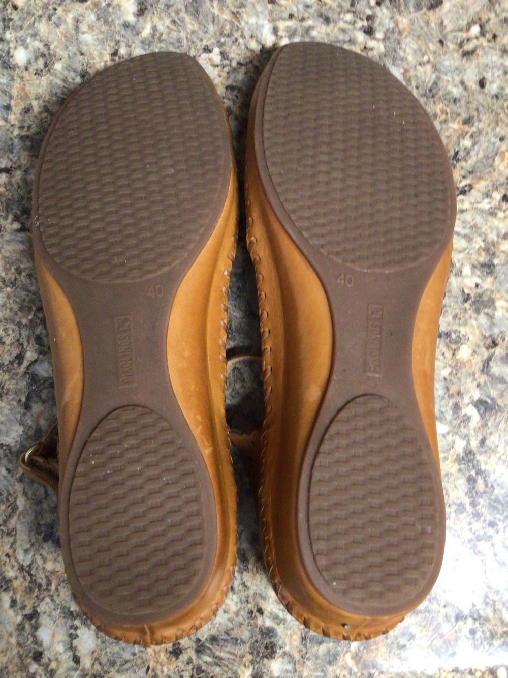 Orig $180 Pikolinos Semi-Open Shoes - Premium Goatskin Leather Sz 9-9.5 Like New - Picture 7 of 15